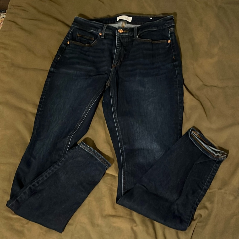 Loft Curvy Skinny Dark Denim